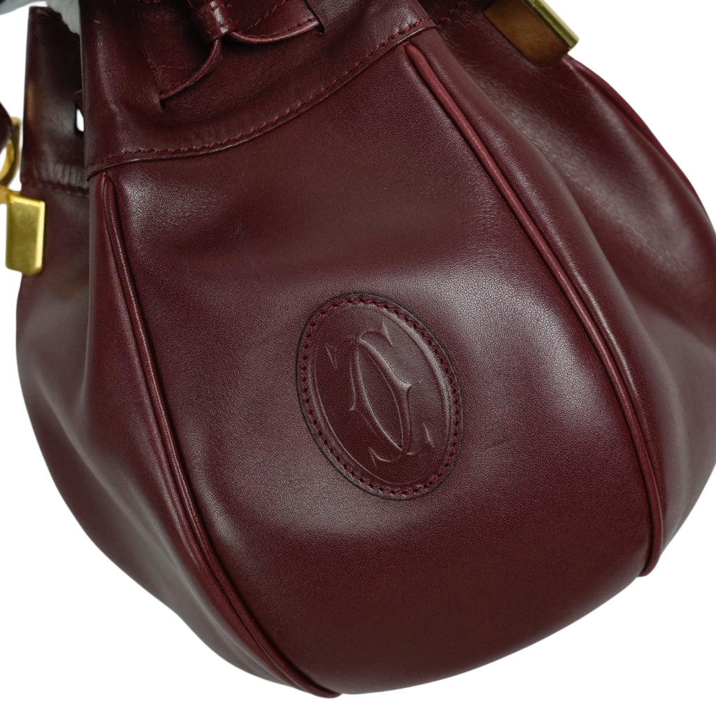 CARTIER Mustline Kinchaku-Type Shoulder Bag