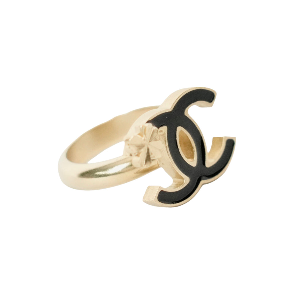 CHANEL Clover Coco Mark Ring