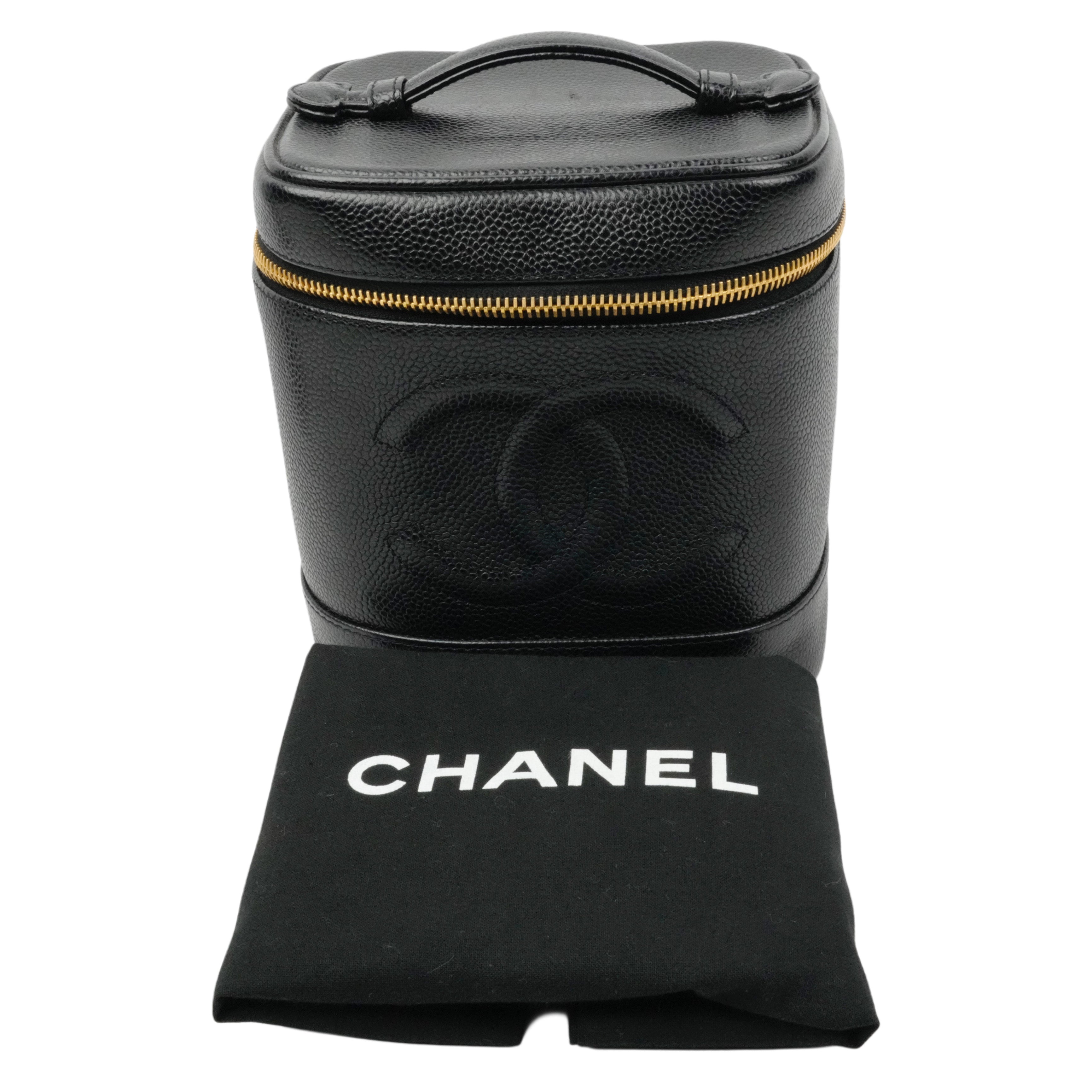 CHANEL 2000–2002 Caviar Skin Vanity Handbag
