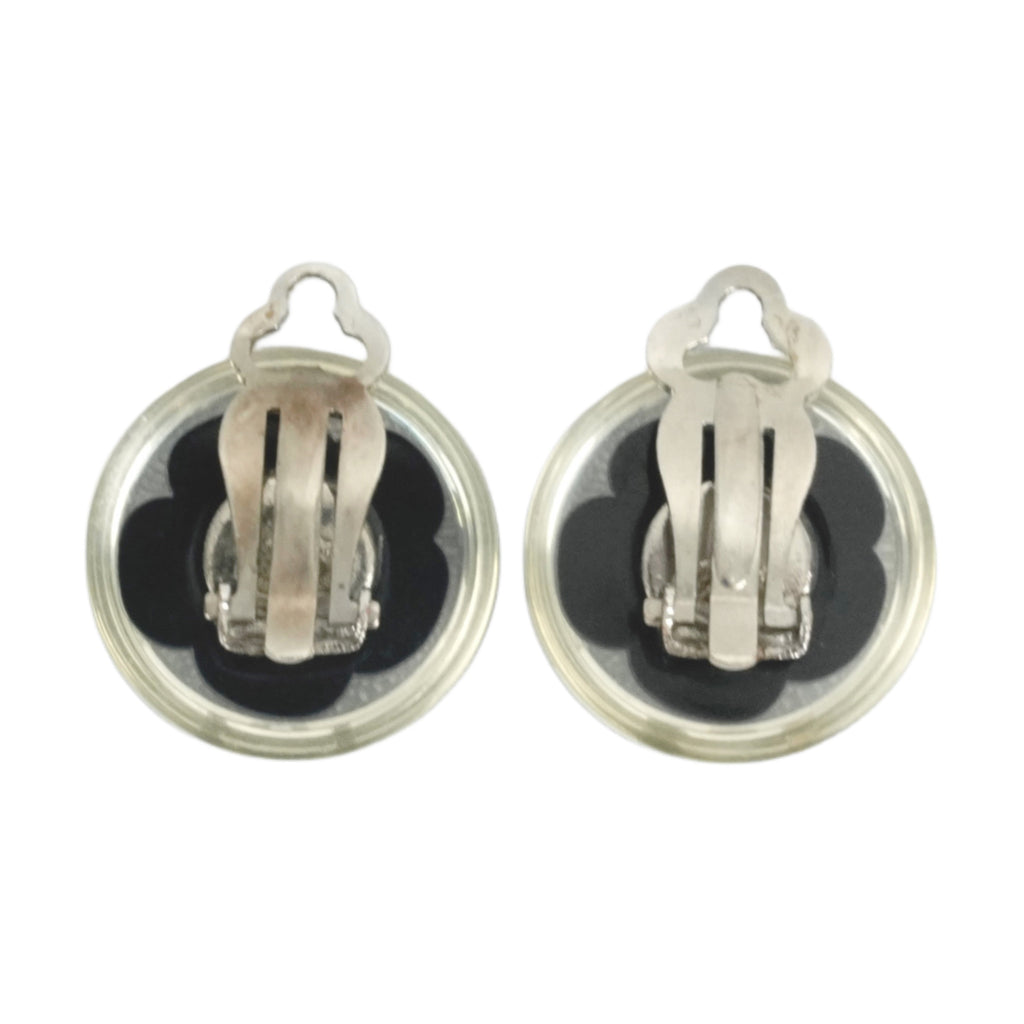 CHANEL Camellia Coco Mark Earrings