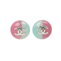 CHANEL Bicolor Coco Mark Earrings
