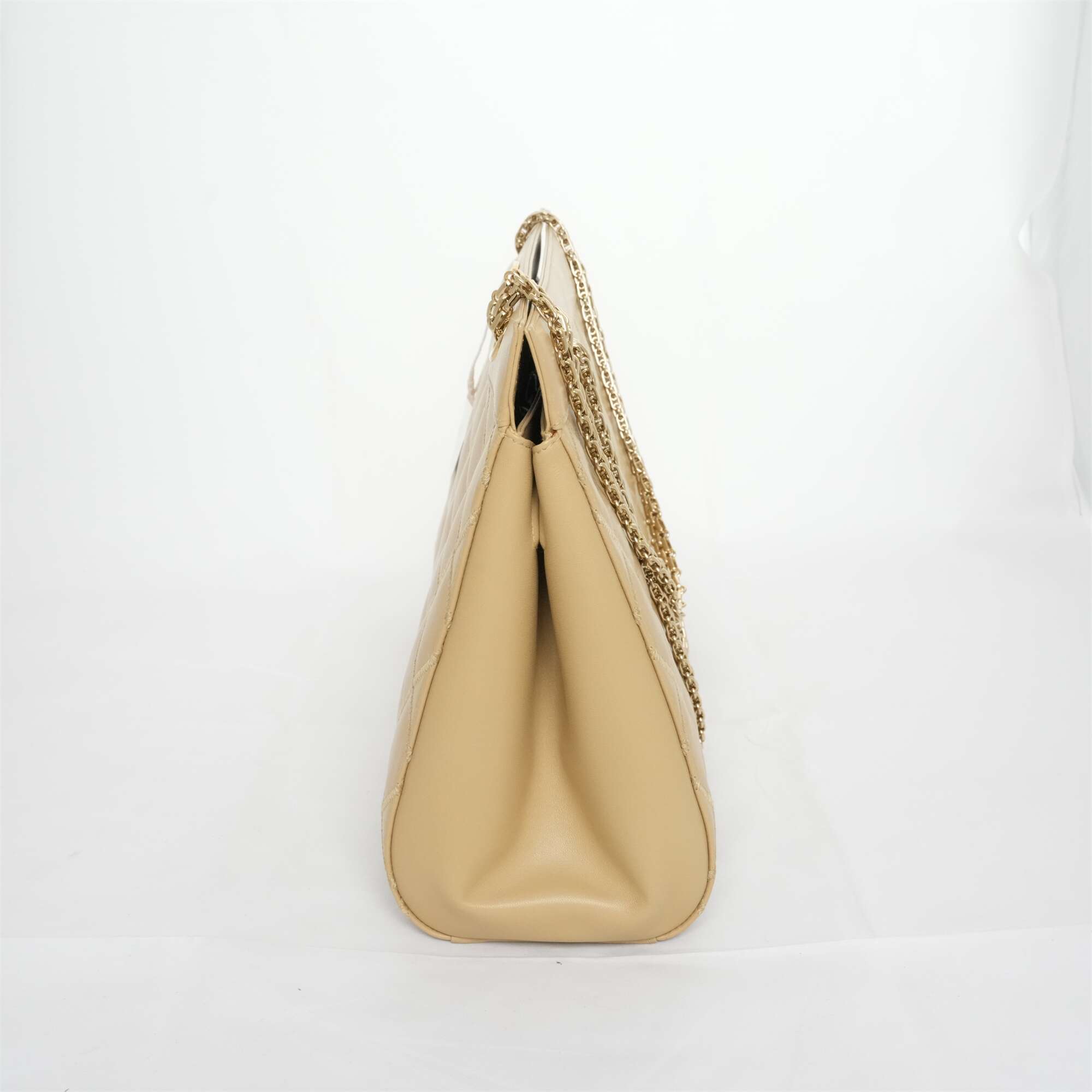 CHANEL 2000-2002 Matelassé Chain Tote Bag/Shoulder Bag