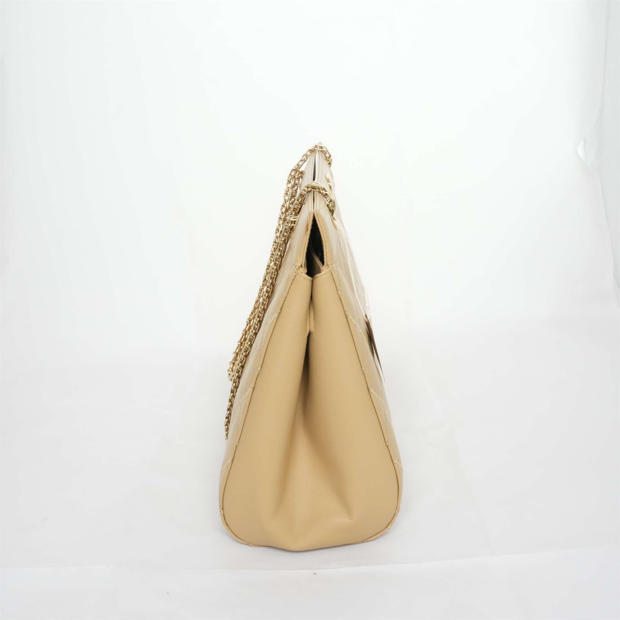 CHANEL 2000-2002 Matelassé Chain Tote Bag/Shoulder Bag