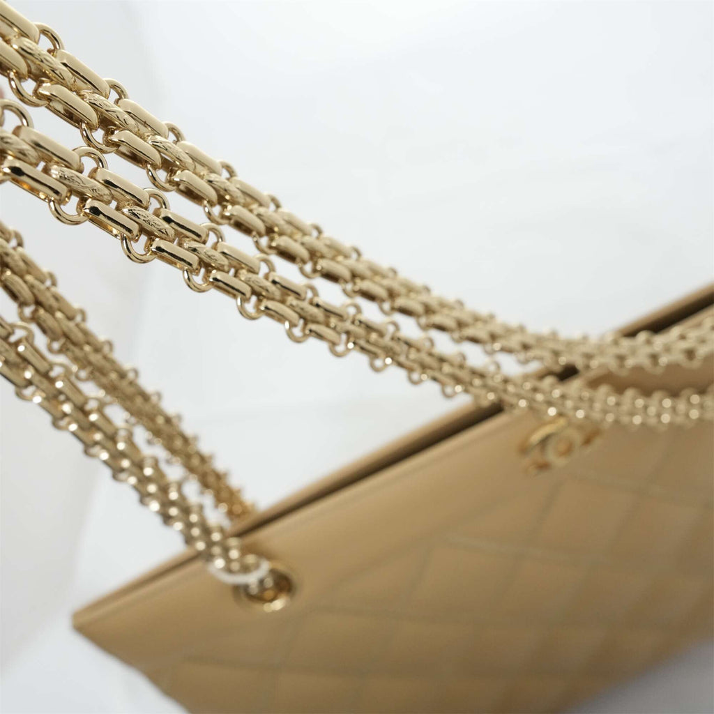 CHANEL 2000-2002 Matelassé Chain Tote Bag/Shoulder Bag