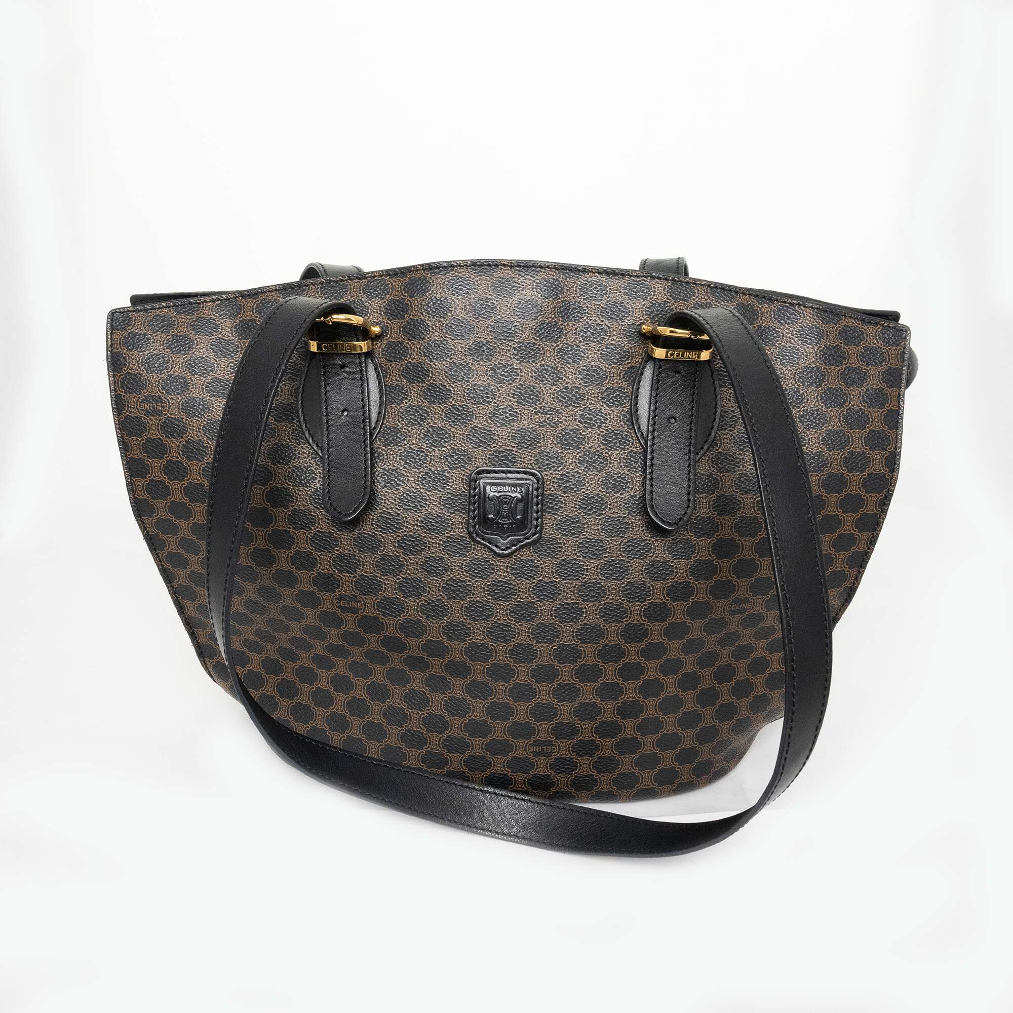 CELINE Mcadam Shoulder Bag