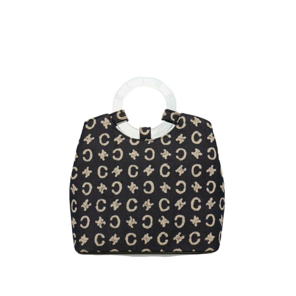 CELINE Denim C Macadam Handbag